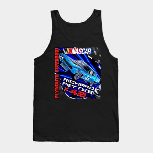 NASCAR Richard Petty's #43 Plymouth Superbird 1970 Vintage Racing Car Tank Top